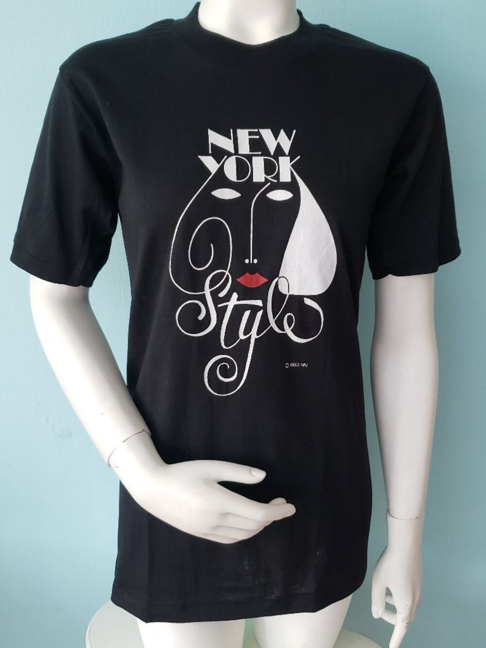 Vintage deadstock 1980s NYC New York style graphic tee t-shirt
